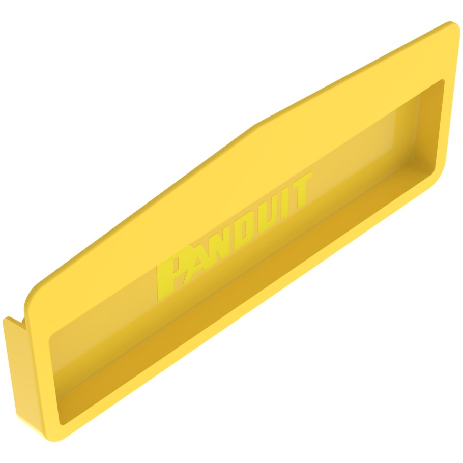 FiberRunner End Cap, 12x4, Yellow