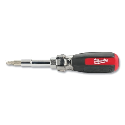 Multi-Bit Screwdriver with ECX, 13-in-1, 8 Bits/4 Nut Drivers, Black/Red