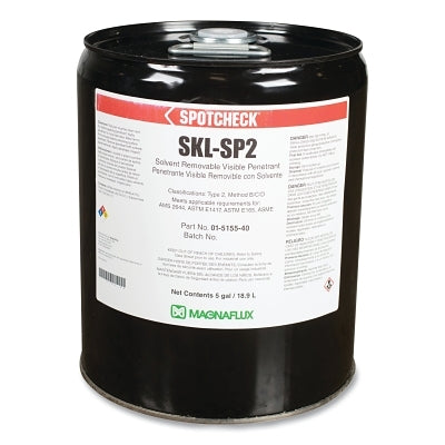 Spotcheck SKL-SP2 Solvent Removable Penetrant, 5 gal, Pail