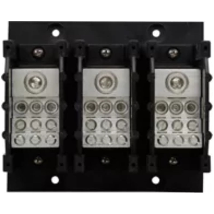 Power Distribution Block, High SCCR, 310A Connection, Line 350kcmil- 4CU, Load (6) 2- 12CU/(3)1/0- 12CU, 3-Pole