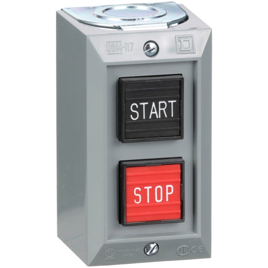 NEMA 1 General-Purpose 1NO/1NC Pushbutton Control Station with Start/Stop