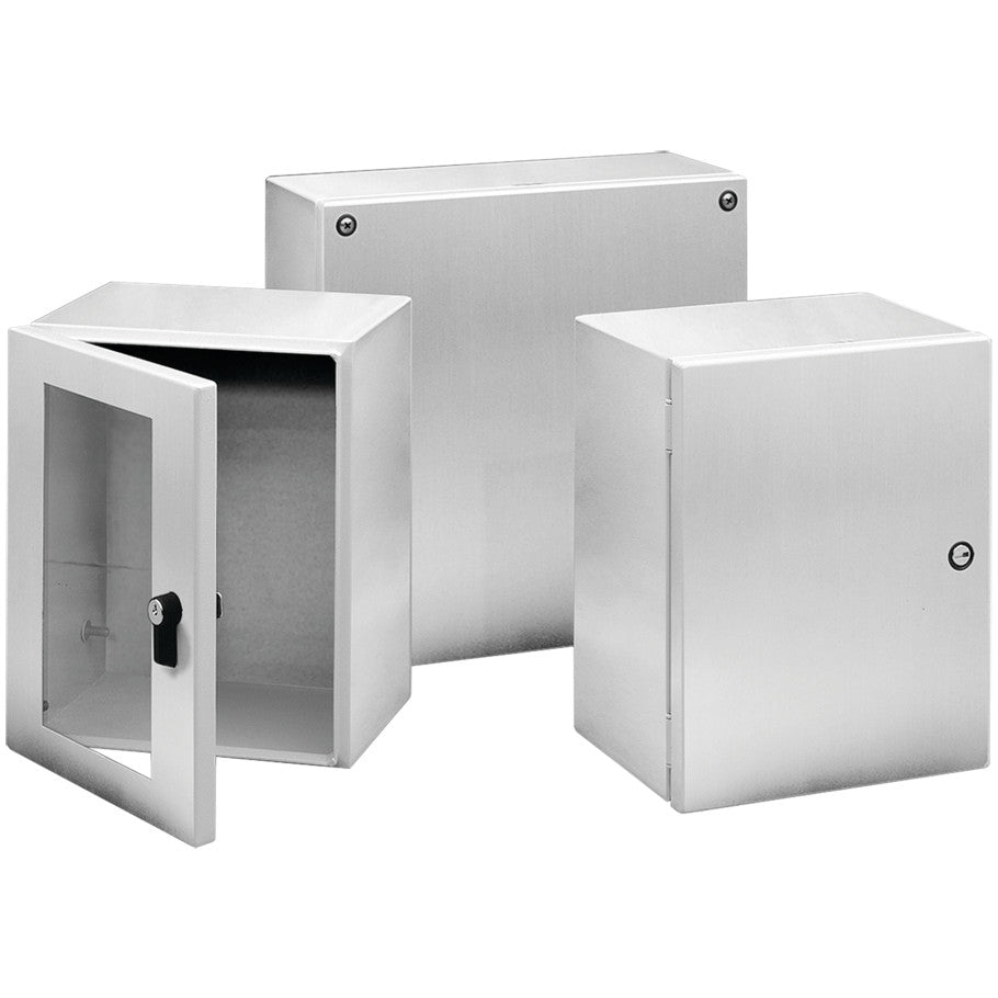 Type 4X Enclosure, Stainless Steel, Hinged Cover