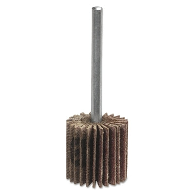 Micro-Mini Flap Wheels with Mounted Steel Shanks, 3/4 in x 1/2 in, 120 Grit