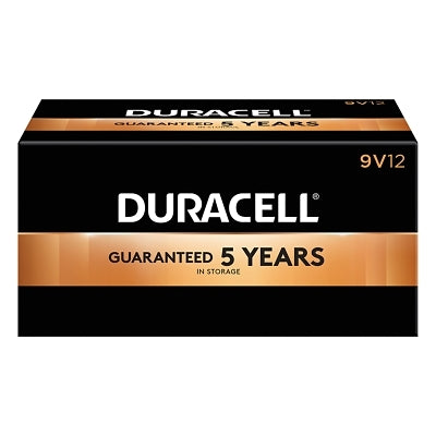 CopperTop Alkaline Battery, 9V, 12/BX