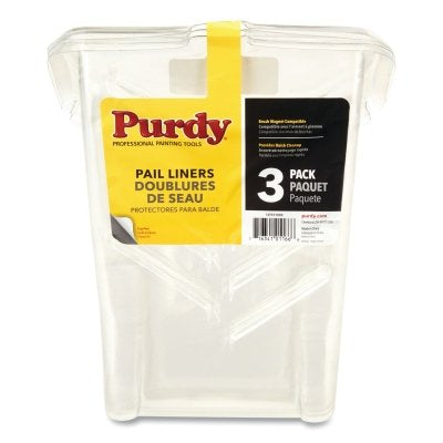 Pail Liner, Plastic, 1 qt, 3 Pack