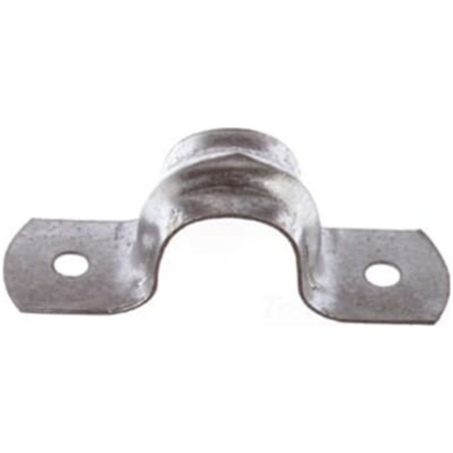 Steel City Rigid/IMC Conduit Strap, 2-Hole, Zinc Plated Steel 3 in., With 1/4 in. Screw Holes