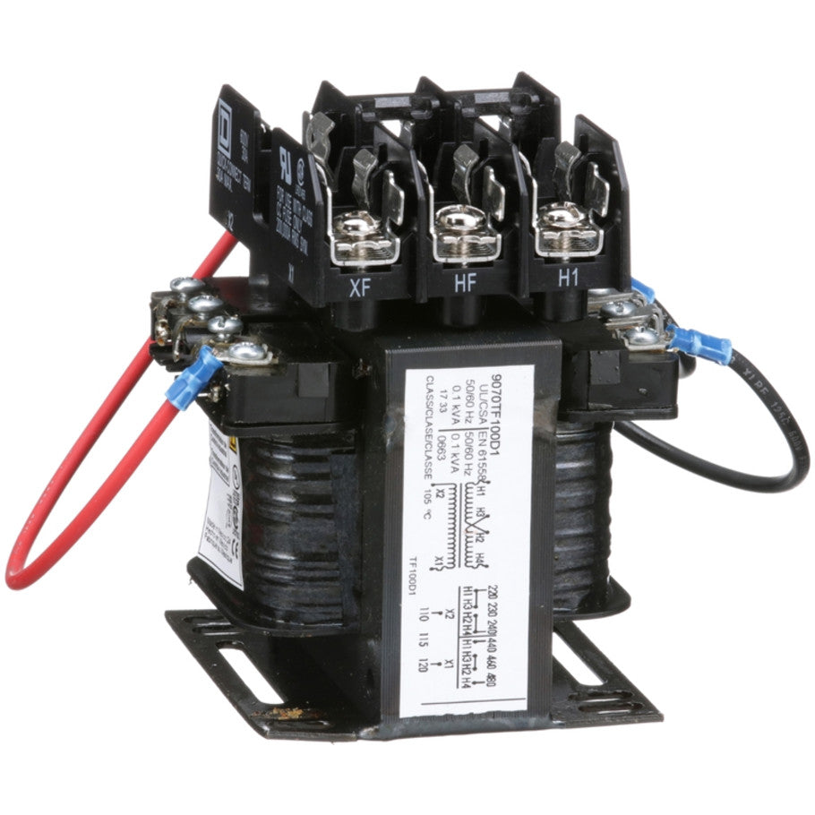Type TF Industrial Control Transformer, 1-Phase, 240x480V Primary, 120V Secondary, 100VA