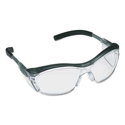 3M 11411-00000-20 Nuvo Safety Eyewear, Clear Lens, Anti-Fog, HC, Translucent Gray Frame, Nylon