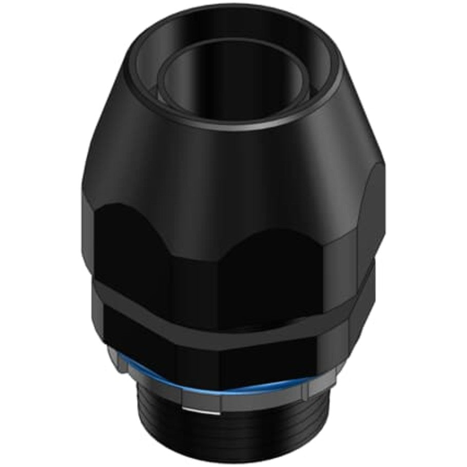 Bullet Liquid Tight Connector, Thermoplastic, Straight, 1-1/2 in.
