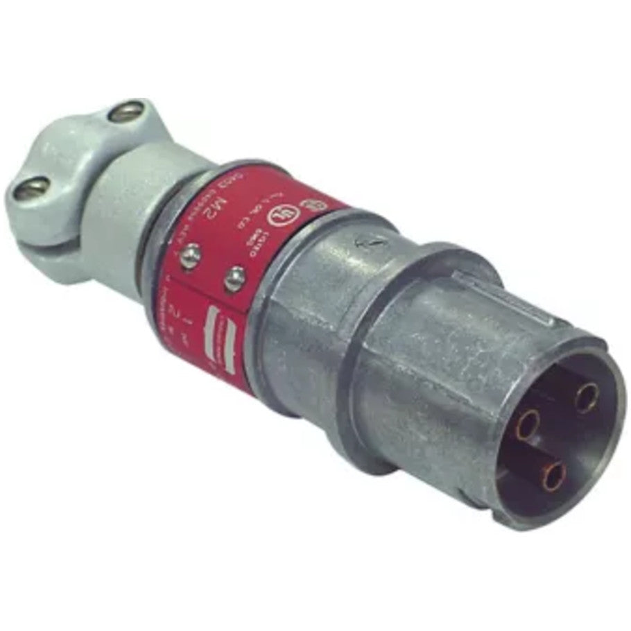 Arktite Explosionproof 20A   125-250V 2P3W CPP Plug With Aluminum Handles For 0.312 to 0.625 in. Dia. Cable