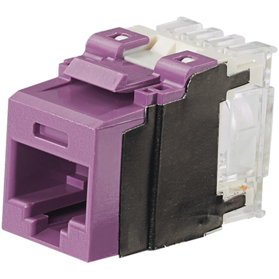 Cat 6a, T568A/B, Violet, Keystone