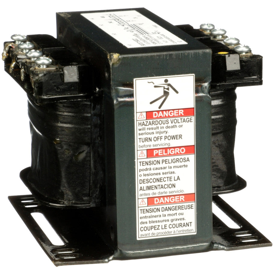 Industrial control transformer, Type T, 1 phase, 150VA, 240x480V primary, 24V secondary, 50/60Hz