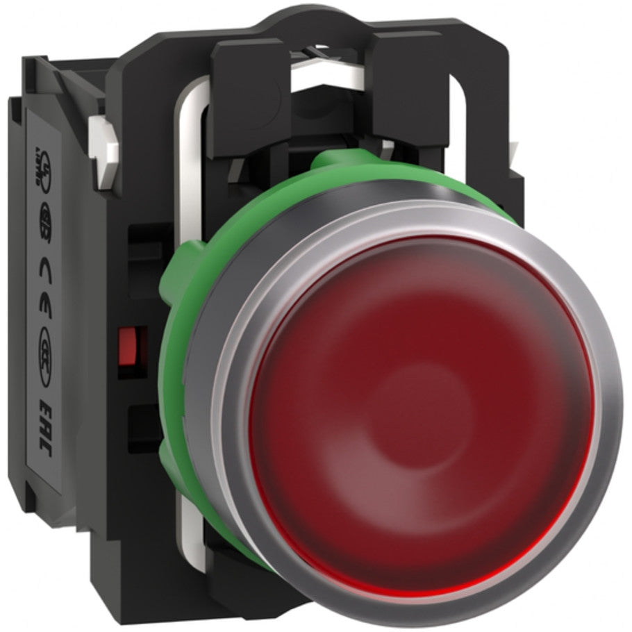 Momentary XB5 Red 110-120 Vac Illuminated PushButtons