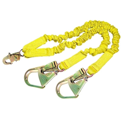 3M 1244412 ShockWave2 100% Shock Absorbing Lanyard, 6 ft, Self-Locking Snap, 310 lb