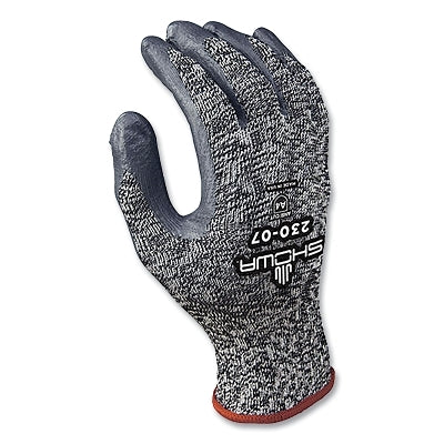 230 Cut Resistant Gloves, Large, Black/Grey