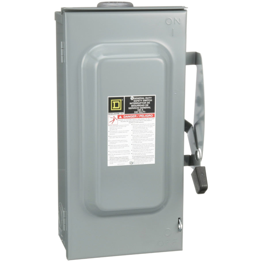 General Duty Disconnect, Non Fusible, 100A 120/240V, 3P3W
