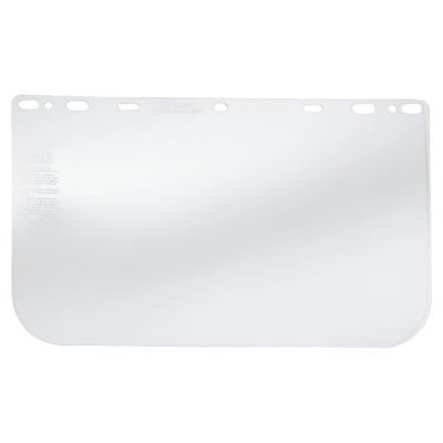 Universal Faceshield, Clear, 15.5 in L, 10 in H, PETG, Uncoated