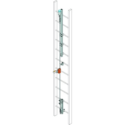 Vi-Go System Kits with Automatic Pass-Through, Top Bracket, 30 ft L, Galvanized Steel