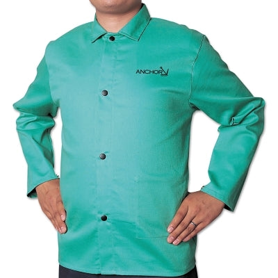 Flame Retardant (FR) Cotton Sateen Jacket, Medium, Visual Green