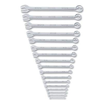 TOUGHSERIES Combination Wrench Set, 17 Pc, SAE, Roll Pouch