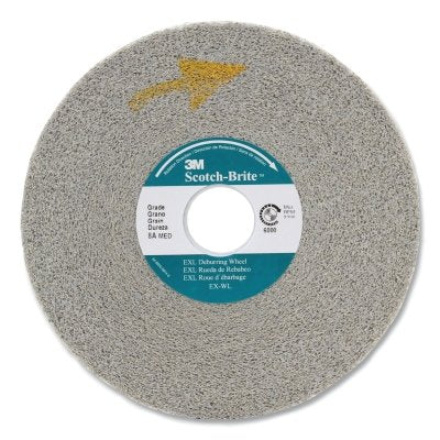 3M 048011-13620 EXL Deburring Wheels, 8 X 2 X 3, Medium, 4,500 rpm, Aluminum Oxide