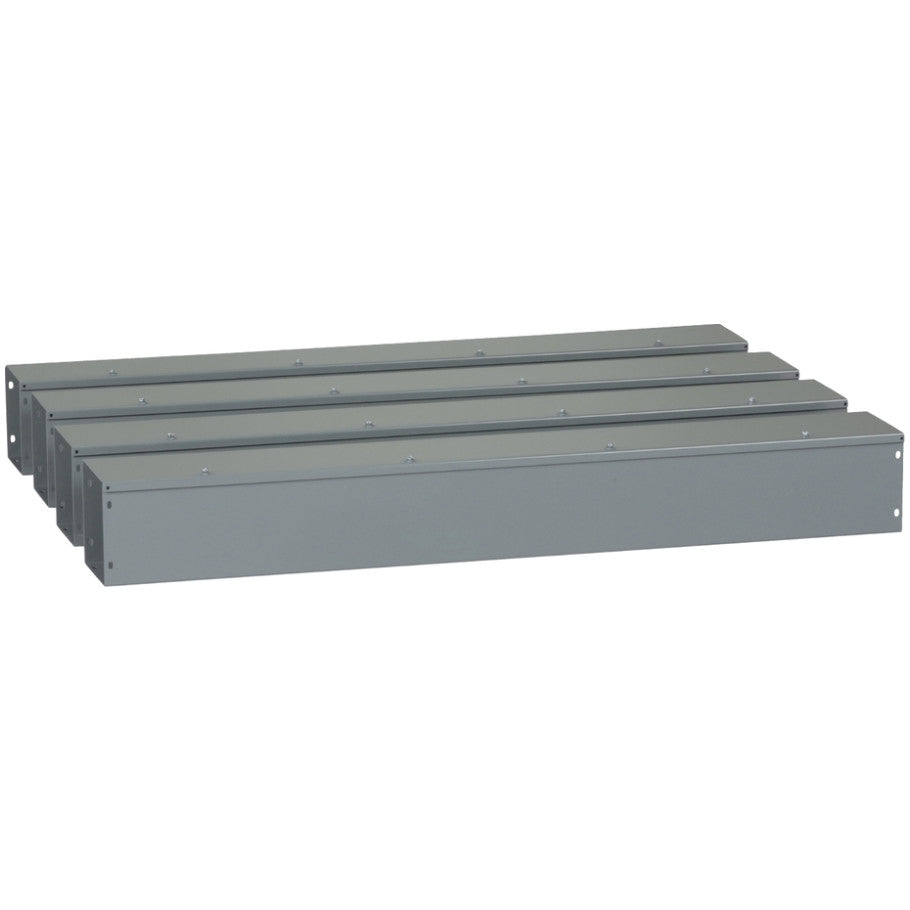 Steel NEMA 1 Hinge-Cover Wireway With ANSI 49 Gray Finish
