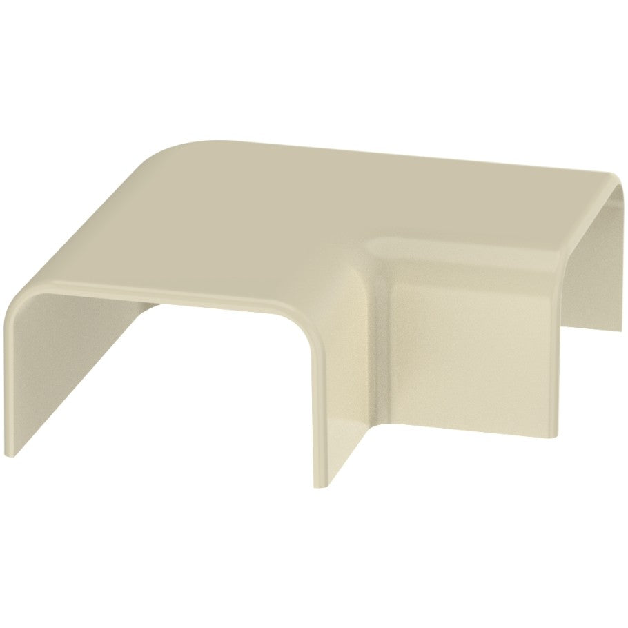 Surface Raceway, LD10/LDPH10 Right Angle, Electric Ivory