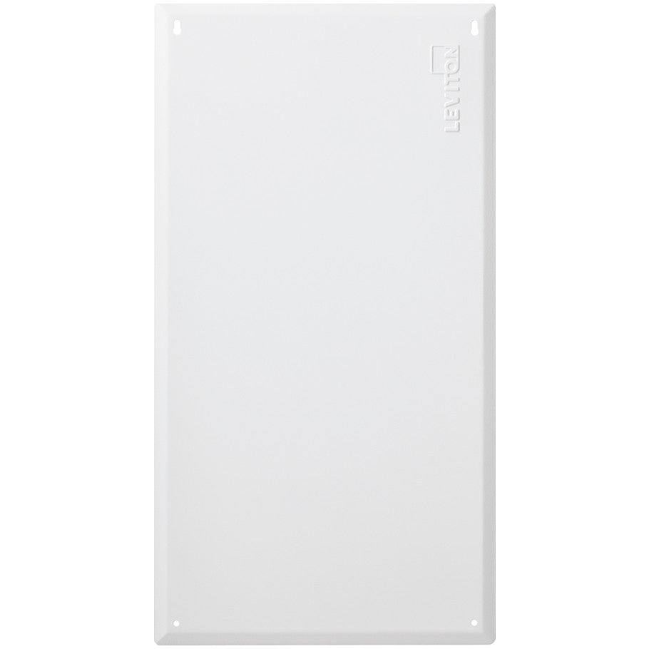 Structured Media Flush Mount Cover, 28 in., White, Job Pack