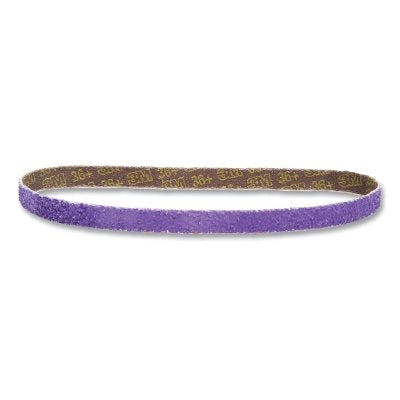 Cubitron II 786F File Belt, 18 in L, 1/2 in W, 36+ Grit, Purple