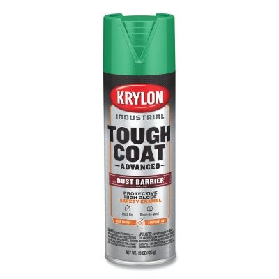 Tough Coat Advanced with Rust Barrier Technology Spray Paint, 15 oz, Safety Green, Gloss
