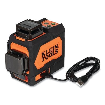 Rechargeable Self-Leveling Green Planar Laser Level, 3 Beams,  510 to 530 nm wavelengths
