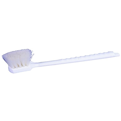 Plastic Block Utility Scrub Brush, 2 in Trim L, Nylon Fill, 20 in