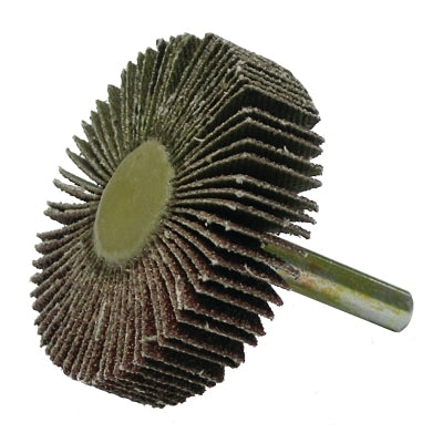 Tiger Mounted Flap Wheels, 2 in, 80 Grit, 25000 rpm, Stem Mount