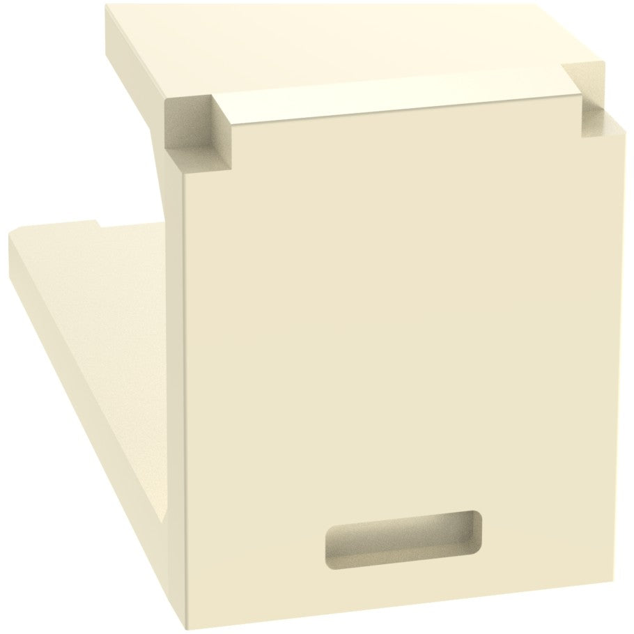 Mini-Com 1-Port Blank Module, Electric Ivory, 10 Pack