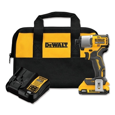 Cordless Impact Driver, Kit, 20V MAX*, Brushless, 1/4 in Drive, Battery, Charger, Tool Bag, Belt Clip
