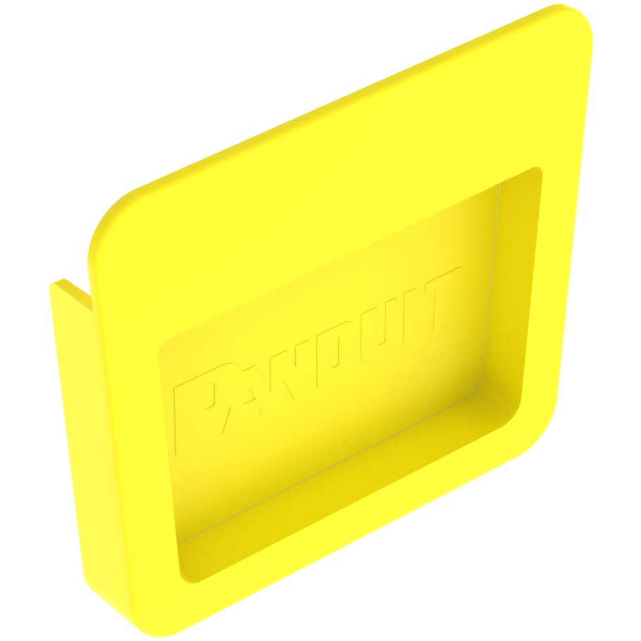 FiberRunner End Cap, 4x4, Yellow