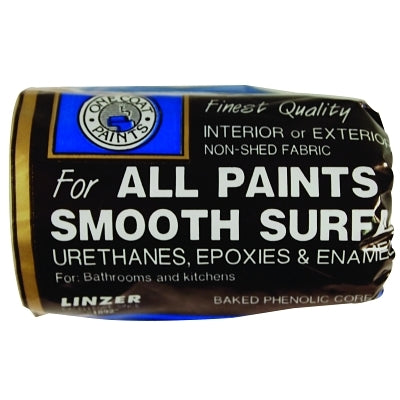 Shed-Resistant Roller Covers, 4 in, 1/4 in Nap, White Woven