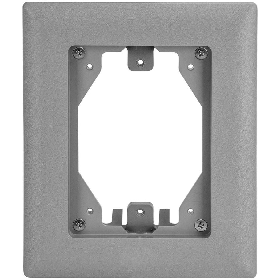 1-Gang Non-Metallic Carpet Flange, Gray
