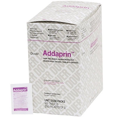 Dover Addaprin Pain Reliever, Ibuprofen, Unflavored