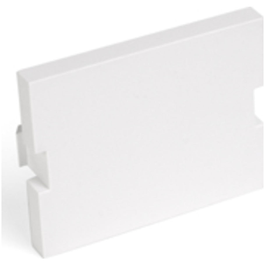 Multimedia Outlet System (MOS) Blank Inserts (1.5 Units High), White