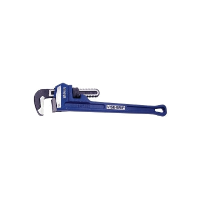 Cast Iron Pipe Wrench, 18 in L, Forged Steel Jaw, 2-1/2 in Pipe Capacity