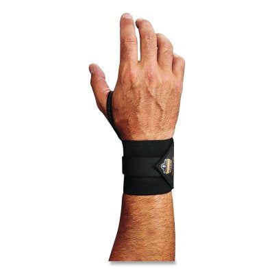 ProFlex 420 Wrist Wrap Supports w/Thumb Loop, S/M, Hook and Loop, Black, Ambidextrous