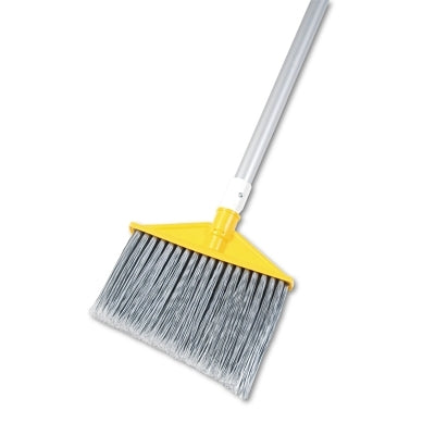 Rubbermaid Angle Broom, 9-1/4 in Plastic Block, 6-3/4 in Trim L, Polypropylene, 46-7/8 in Handle