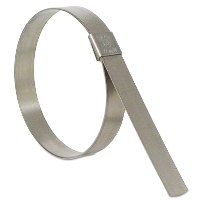 CP Series Center Punch Clamp, 1.375 in dia, 3/8 in Wide, 0.025 in Thick, 201 Stainless Steel