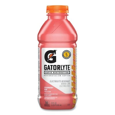 Gatorlyte Electrolyte Beverage, Strawberry Kiwi, 20 oz, 12 ct