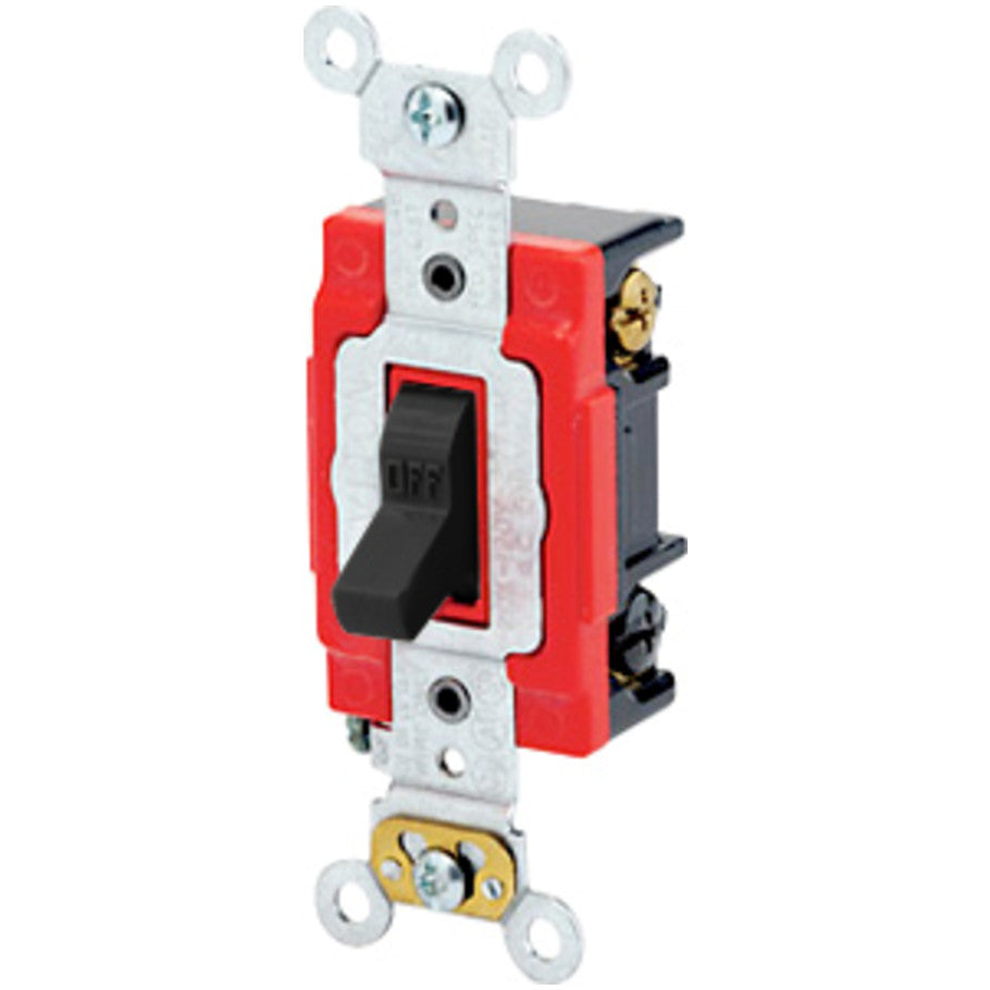 Extra Heavy Duty Industrial 3-Way Toggle AC Quiet Switch, 20A, Black