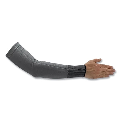 Steel RPET Sleeve, 18 in L, Elastic, Grey