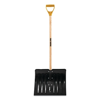Arctic Blast Snow Pusher/Shovel, 14-1/2 X 18 Blade, Wood Poly D-Grip Handle