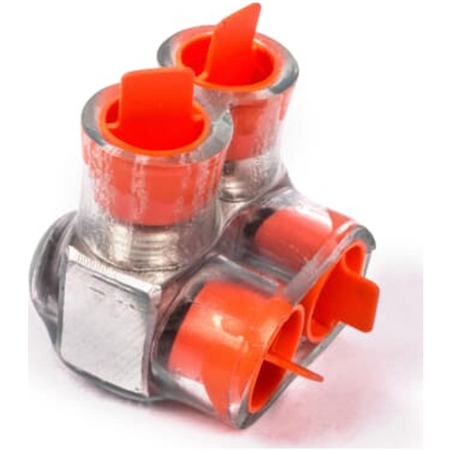 Double-Sided Insulated Multi-Cable Connector Block, 2 Outlet, 6 AWG to 250 kcmil