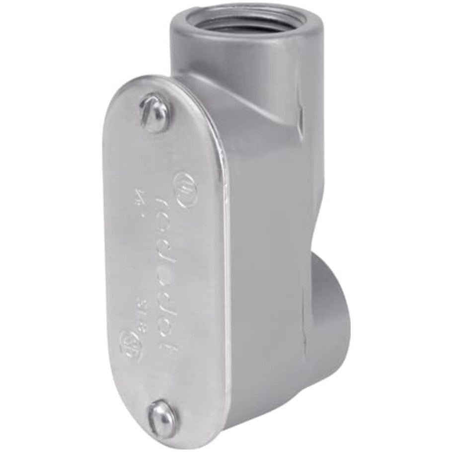 1/2 Inch Red  8226;Dot Aluminum Die Cast Service Entrance Type SLB Elbow